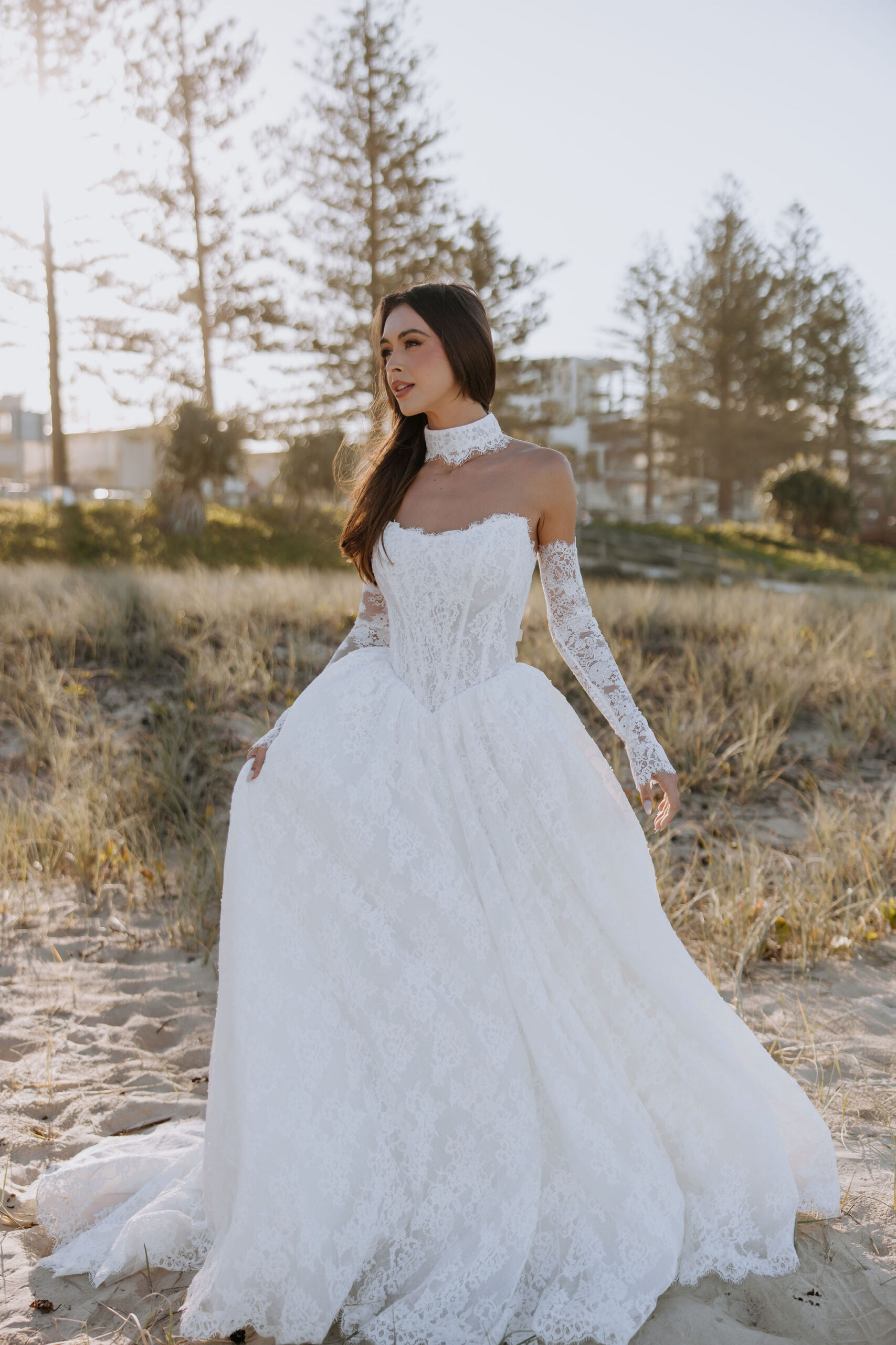 Kellylin Couture suri wedding gown with pockets